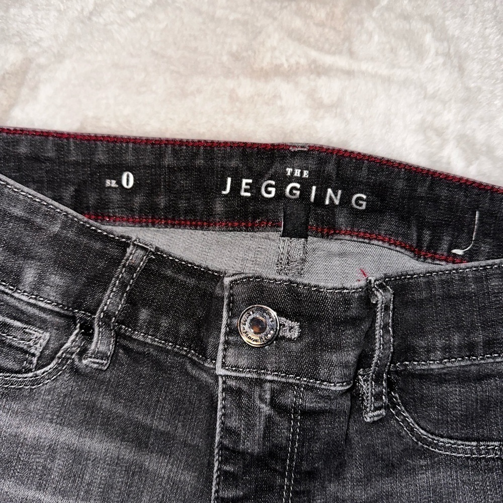 White House Black Market Jeggings Black Gray Size 0 - Picture 3 of 6